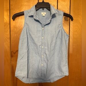 J. Crew Light Blue Chambray Button-Up Shirt
